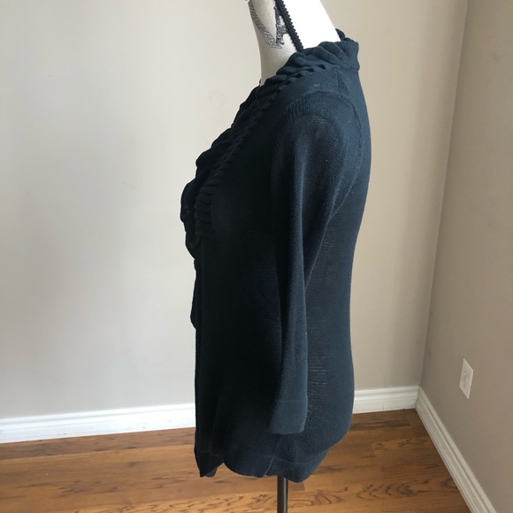 Line For Aritzia open front knit ruffle sweater XS - Picture 4 of 7